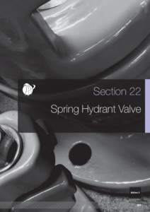 Section 22 Spring Hydrant Valve Edition