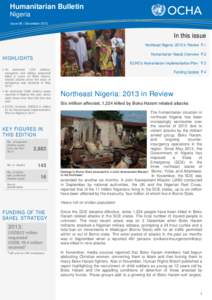 Humanitarian Bulletin Nigeria Issue 08 | December[removed]In this issue