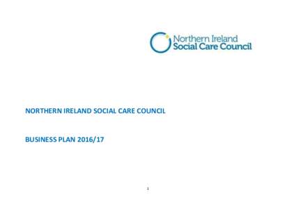 NORTHERN IRELAND SOCIAL CARE COUNCIL  BUSINESS PLAN