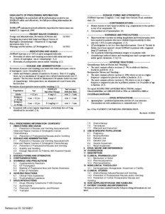 HIGHLIGHTS OF PRESCRIBING INFORMATION These highlights do not include all the information needed to use ZOFRAN safely and effectively. See full prescribing information for