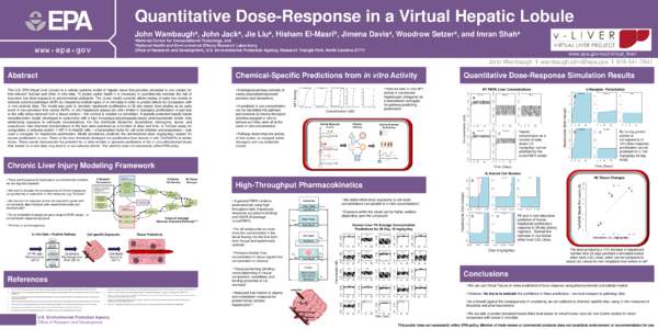 Quantitative Dose-Response in a Virtual Hepatic Lobule  EPA John Wambaugha, John Jacka, Jie Liua, Hisham El-Masrib, Jimena Davisa, Woodrow Setzera, and Imran Shaha aNational