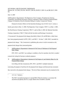 Notice of Filing of Proposed Rule Changes To Establish a Fine for Members Failing to Conduct Connectivity Testing; Rel. No[removed], File Nos. SR-DTC[removed], SR-FICC[removed], and SR-NSCC[removed]