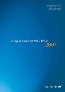 Economics / Present value of new business premiums / Embedded value / European Embedded Value / Annual premium equivalent / Hannover Re / Reinsurance / Hanover / Annuity / Actuarial science / Insurance / Financial economics