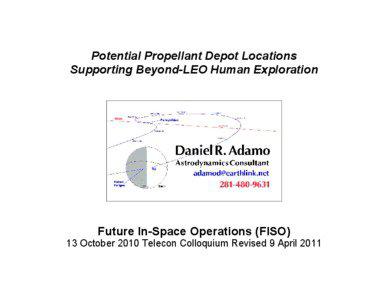 Potential Propellant Depot Locations Supporting Beyond-LEO Human Exploration