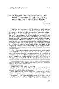 Copyright 2009 by Northwestern University School of Law Northwestern University Law Review Colloquy