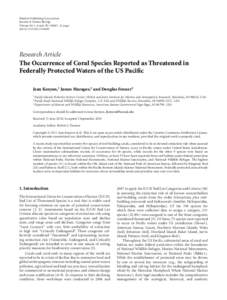 Hindawi Publishing Corporation Journal of Marine Biology Volume 2011, Article ID[removed], 12 pages doi:[removed][removed]Research Article