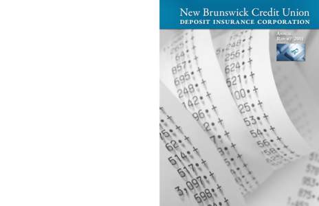 New Brunswick Credit Union Deposit Insurance Corporation; Annual Report; April 2012