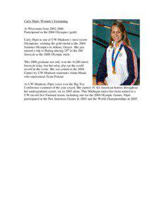 Microsoft Word - Carly Piper- womens swimming_embed.doc
