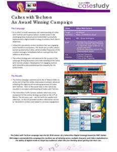 Caltex with Techron An Award Winning Campaign The Campaign Client