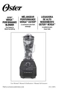 OSTER®  Versa™ Performance Blender The Power to