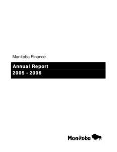 Manitoba Finance  Annual Report[removed]  2