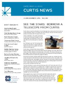 CU RTIS MEMORIAL LIBRA RY A World of Possi bility Sunday, April 1 12:30-3:00 for teens & adults, PAGE 9