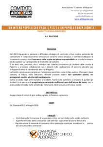 Associazione “Comitato Addiopizzo” Via Lincoln, Palermo Tel./ faxwww.addiopizzo.org