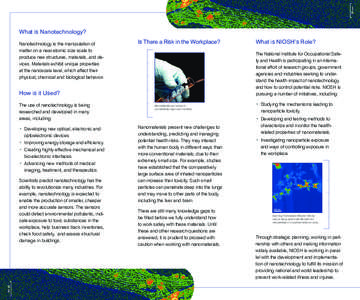 Emerging technologies / Science / Health / National Institute for Occupational Safety and Health / Nanomedicine / Impact of nanotechnology / Health impact of nanotechnology / Nanoparticle / National Occupational Research Agenda / Nanotechnology / Safety / Occupational safety and health