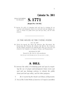 II  Calendar No. 381 110TH CONGRESS 1ST SESSION