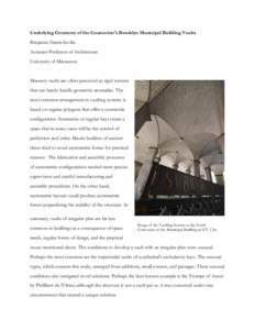 Church architecture / Barrel vault / Rib vault / Dome / Renaissance architecture / Lunette / Guastavino tile / Architecture / Vault / Groin vault