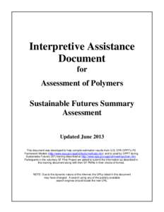 Polymers / Antimicrobial polymer