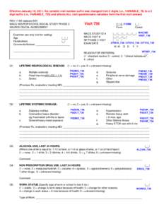 Effective January 18, 2011, the variable visit number suffix was changed1fromMACS 2 digits (i.e., VARIABLE_76) STUDY ID # | | | | | | to | a| |3 |