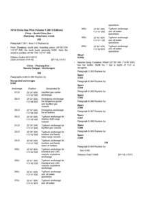 operations  NP30 China Sea Pilot VolumeEdition) China – South China Sea – Zhanjiang - Directions; wreck 252