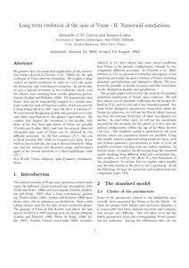 Long term evolution of the spin of Venus - II. Numerical simulations. Alexandre C.M. Correia and Jacques Laskar Astronomie et Syst`emes Dynamiques, IMC-CNRS UMR8028,