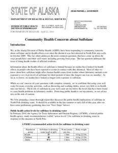 DHSS Community Concerns Sulfolane Health Fact Sheet[removed]