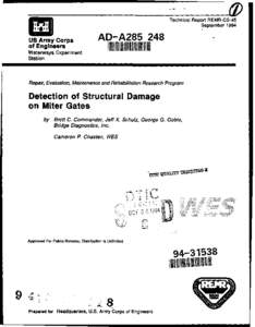 Technical Report REMR-CS-45 September 1994 US Army Corps  of Engineers