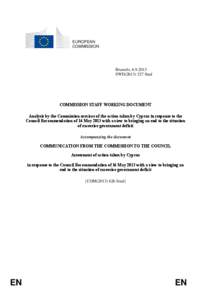 EUROPEAN COMMISSION Brussels, [removed]SWD[removed]final