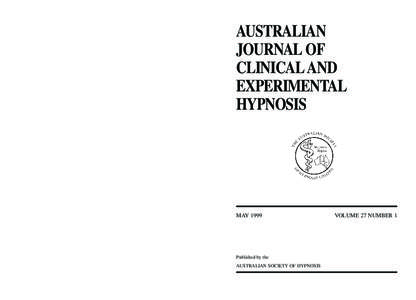 AUSTRALIAN JOURNAL OF CLINICAL AND EXPERIMENTAL HYPNOSIS  AUSTRALIAN