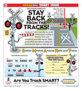 8  When the gate is in the down position, stay at least 15 FEET BACK