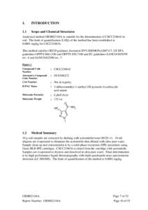 Sedaxane Degradate SYN508272 Environmental Chemistry Method - Soil