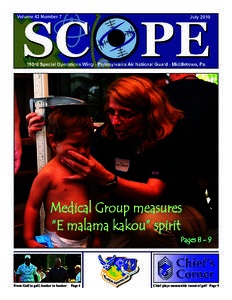 Volume 43 Number 7  July 2010 Medical Group measures “E malama kakou” spirit