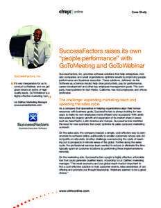 Success Factors GoToMeeting GoToWebinar Case Study