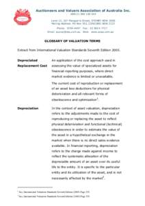 Accountancy / Valuation / Financial economics / Financial accounting / Pricing / Real estate appraisal / Fair value / Depreciation / Capitalization rate / Finance / Business / Generally Accepted Accounting Principles