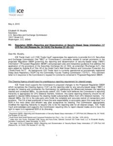 May 4, 2015 Elizabeth M. Murphy Secretary U.S. Securities and Exchange Commission 100 F Street N.E. Washington, D.C