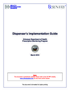 Dispenser’s Implementation Guide