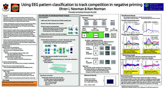 Using EEG pattern classification to track competition in negative priming Ehren L Newman & Ken Norman Princeton University, Princeton NJ, USA To better understand the competitive dynamics that generate these effects, we 