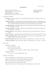 Knowledge / Association for Computational Linguistics / Natural language processing / Constrained conditional model / Semantic role labeling / Computational learning theory / Dragomir R. Radev / Word-sense disambiguation / Computational linguistics / Science / Linguistics