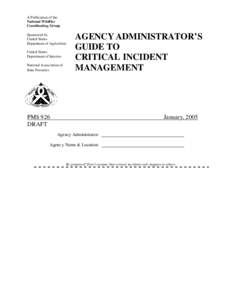 A Publication of the National Wildfire Coordinating Group Sponsored by United States Department of Agriculture