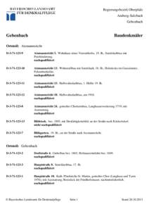 Regierungsbezirk Oberpfalz Amberg-Sulzbach Gebenbach