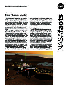 Astrobiology / Mars Scout Program / Mare Boreum quadrangle / Phoenix / Unmanned spacecraft / Mars landing / Mars Odyssey / Mars Polar Lander / Exploration of Mars / Spaceflight / Spacecraft / Space technology