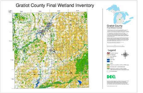 Gratiot County Final Wetland Inventory T13N R5W R1W