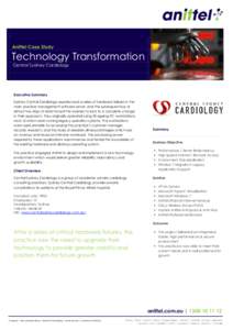 Anittel Case Study: Central Sydney Cardiology  Anittel Case Study Technology Transformation Central Sydney Cardiology