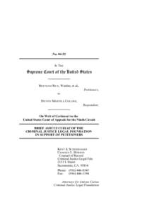 No[removed]IN THE Supreme Court of the United States BERTRAM RICE, Warden, et al.,