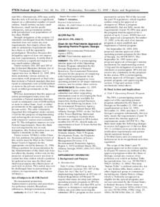 57836 Federal Register / Vol. 60, No[removed]Wednesday, November 22, [removed]Rules and Regulations and[removed]Alternatively, EPA may certify that the rule will not have a significant impact on a substantial number of small 