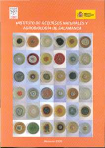 INSTITUTO DE RECURSOS NATURALES Y AGROBIOLOGÍA DE SALAMANCA CONSEJO SUPERIOR DE INVESTIGACIONES CIENTÍFICAS  MEMORIA 2006