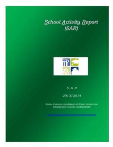 School Activity Report (SAR) S A R[removed]NORTH CAROLINA DEPARTMENT OF PUBLIC INSTRUCTION