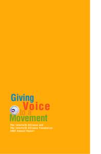 Giving  Voice to a  Movement