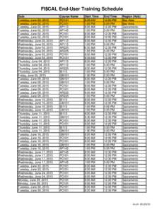 Training Schedulexlsx