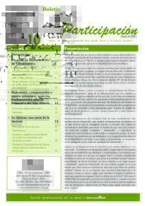 Boletín  10 Participación Mayo de 2007