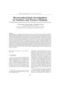 ANNALS OF GEOPHYSICS, VOL. 46, N. 5, October[removed]Recent paleoseismic investigations